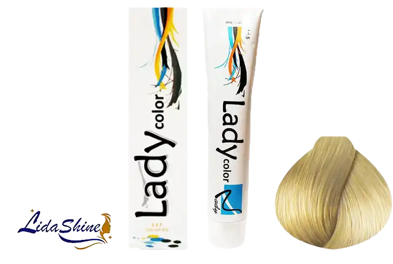 رنگموی لیدی کالر بلوند زیتونی فوق العاده روشن مدل 10.2حجم 100 میلی لیتر