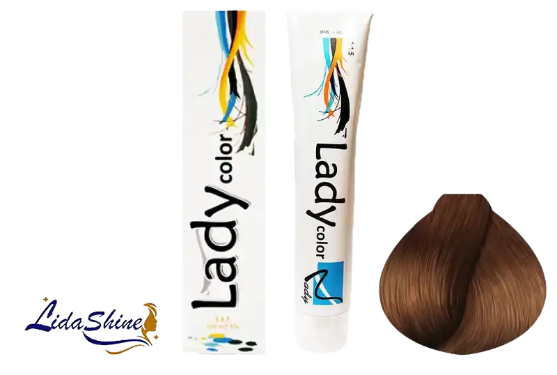 رنگموی لیدی کالر قهوه ای فندقی روشن مدل 5.53 حجم 100 میلی لیتر