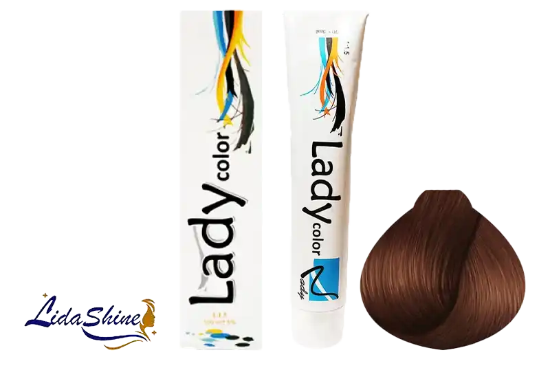 رنگموی لیدی کالر قهوه ای تنباکویی روشن مدل 5.34 حجم 100 میلی لیتر