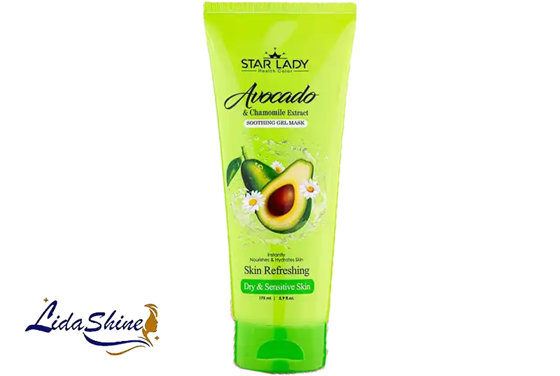 ماسک صورت استارلیدی مدل آووکادو و بابونه حجم 175 میلی لیتر
