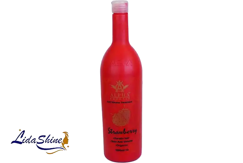 پروتئین انواع مو آلفا مدل توت فرنگی حجم 1000 میلی لیتر