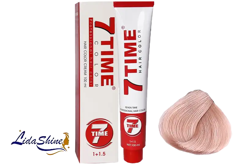 رنگ مو سون تایم رنگ بلوند گلبهی خیلی روشن مدل KF.9 حجم 100 میلی لیتر 