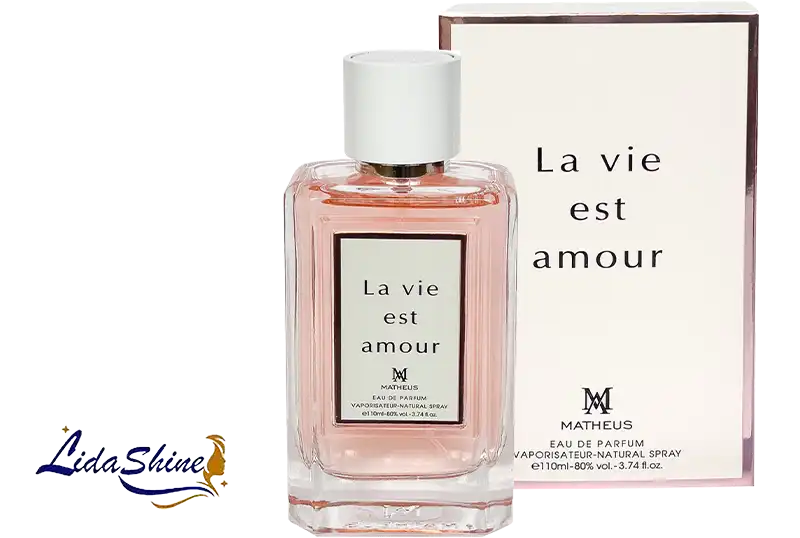 عطر ادوپرفیوم زنانه متئوس La vie est Amour حجم 80 میلی لیتر